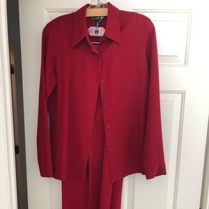 Bottoms down blouse and pants